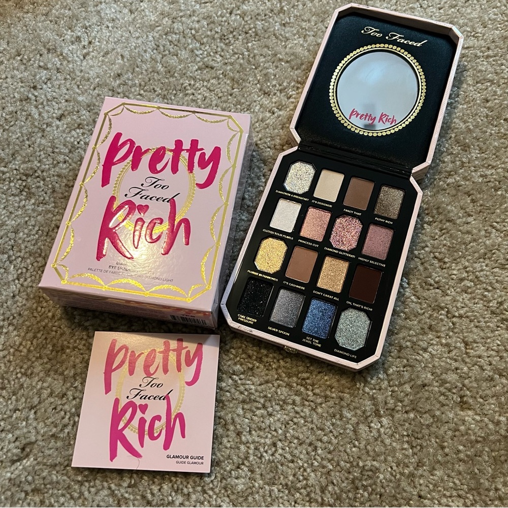 NIB Too Faced Pretty Rich Eyeshadow Pallette